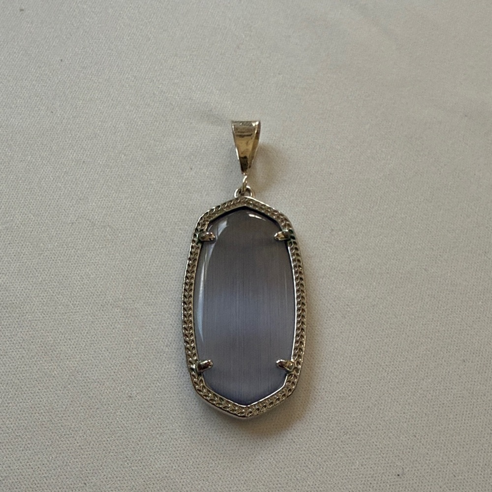 Elegant 925 Sleek Silver Real Stone Pendant